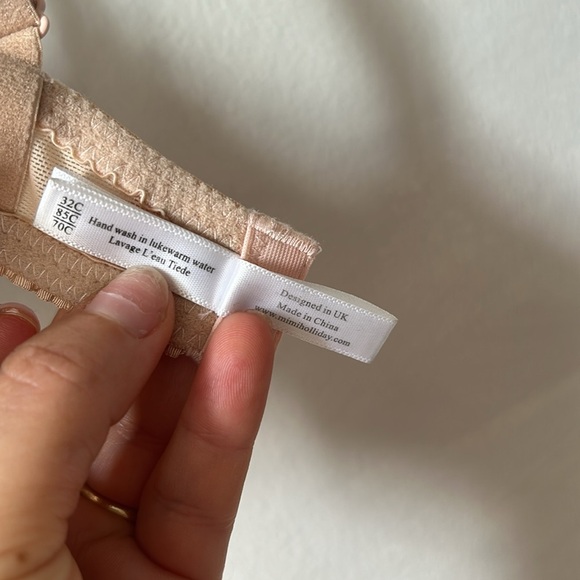 Mimi Holliday silk balconet bra 32C lace bows - Picture 7 of 8